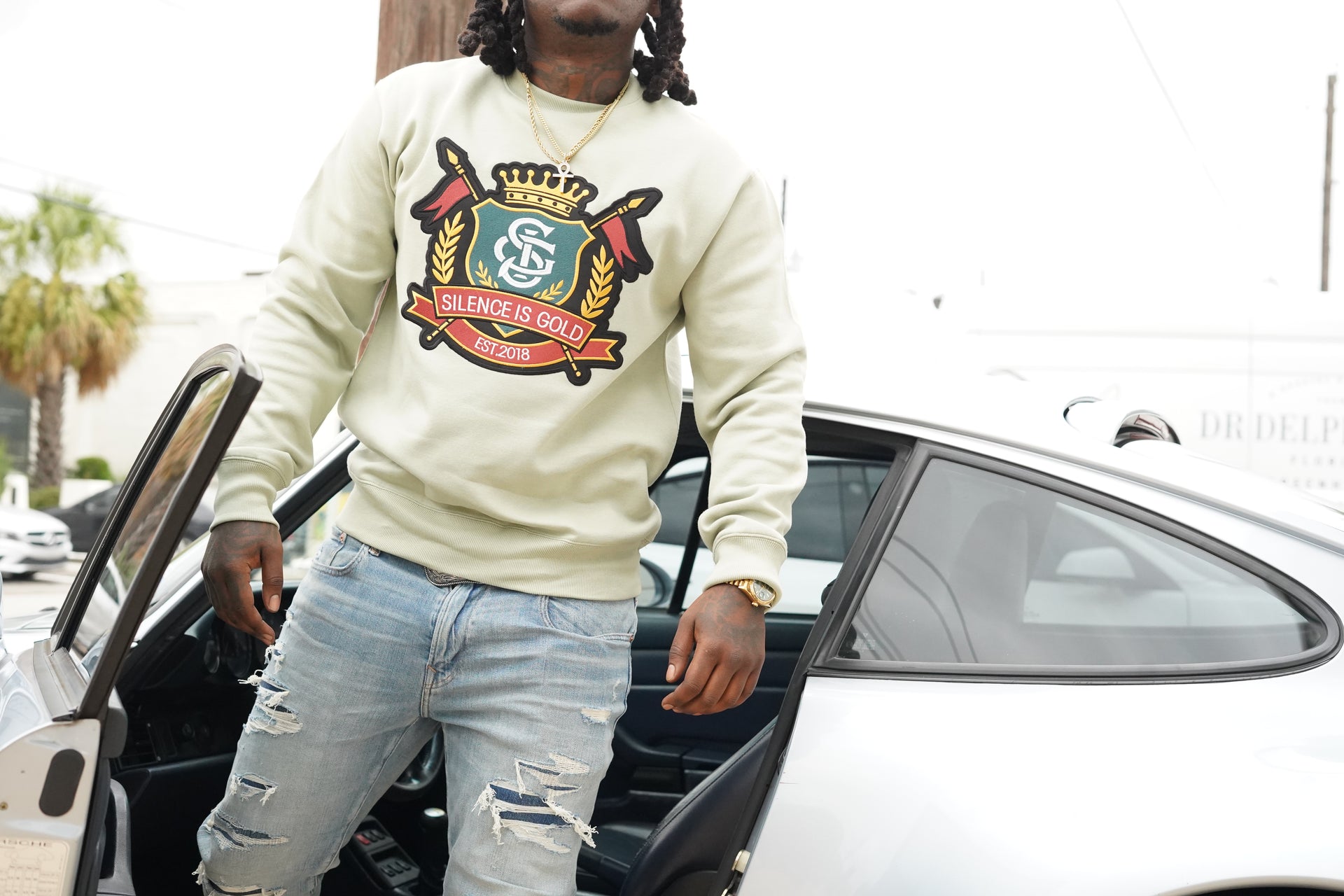 Crew Neck Mint Green