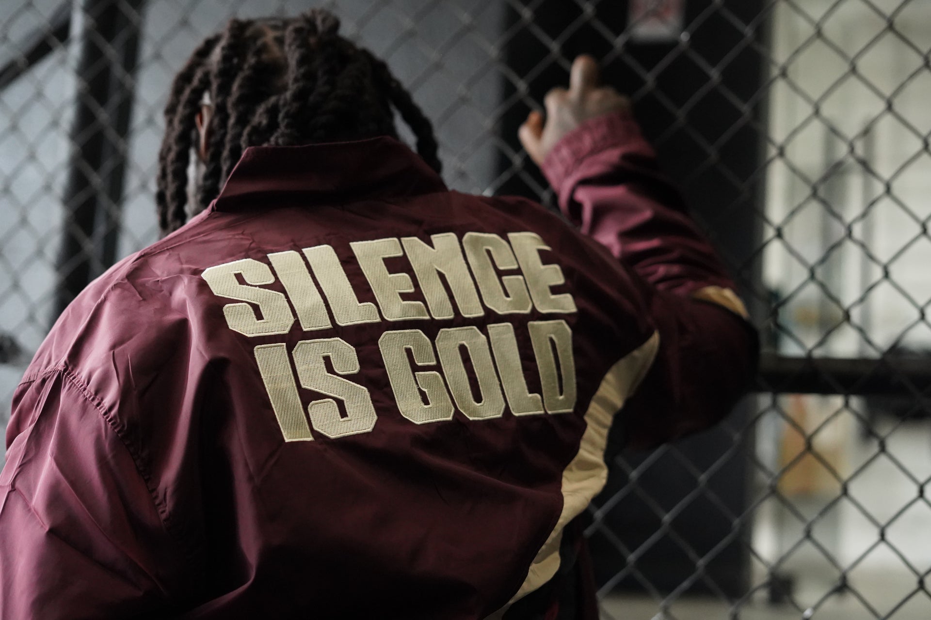 Maroon Windbreaker
